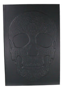 Necromancy Gothic Tooled Floral Sugar Skull Blank Page Hardcover Journal Book