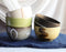 Pack Of 5 Made In Japan Colorful Brush Art Kiln Natural Glazed Ceramic Bowls