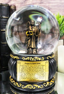 Christian Holy Archangel Saint Uriel Angel Of Light Glitter Water Globe Figurine