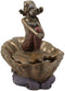 Ebros Bronzed Resin Mermaid On Giant Sea Clam Shell Small Decorative Trinket Box