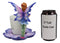 Ebros Fantasy Pixie Beverage Teacup Fairy Standing On Flower Saucer Display Stand Holder Statue with Dream Eden Coffee Mug Set for Whimsical Tea Party Decor Accent of Fairies Nymphs Pixies (Purple)