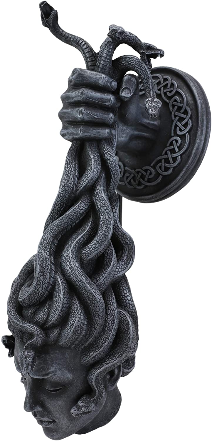 Ebros Greek Goddess Medusa Hanging from Perseus Hand Wall Decor Plaque 12.25" H - Ebros Gift