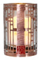 Frank Lloyd Wright Robie House Wood Laylight Chicago Brass Votive Candle Holder