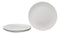 Ebros Pack Of 3 White Porcelain Round Plates 12" Large Dinner Entree Plate