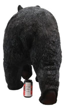 Large Gallery Quality Black Bear Statue 4 Feet Long Rustic Cabin Decor Figurine