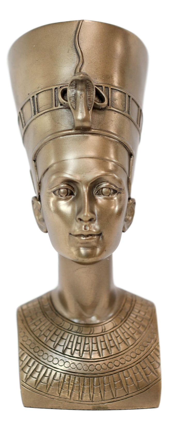 Egyptian Queen Nefertiti With Cobra Crown Piece Bust Statue Decorative Figurine