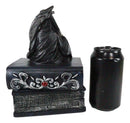 Ebros Macabre Grim Reaper With Scythe Sitting On Books Of Life Jewelry Box