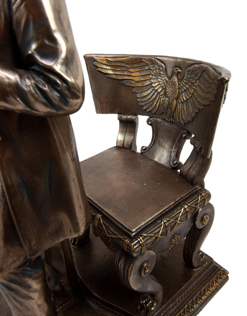 Ebros President Abraham Lincoln Standing By Eagle Chair Historical Figurine 9"H