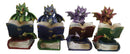 Ebros Metallic Three Wise Baby Dragon Set See Hear Speak No Evil Statue 3.5"H