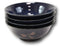 Made in Japan Blue Dragonfly Pasta Salad Soup Cereal Rice Ceramic Bowls Set of 4