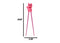 Pink Maneki Neko Lucky Cat Reusable Training Chopsticks Set With Silicone Helper