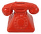Vintage Nostalgia Red Rotary Telephone 7"L Money Coin Piggy Bank Decor