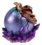 Ebros Red Dragon Wyrmling Nestling In Purple Egg With LED Night Light Figurine
