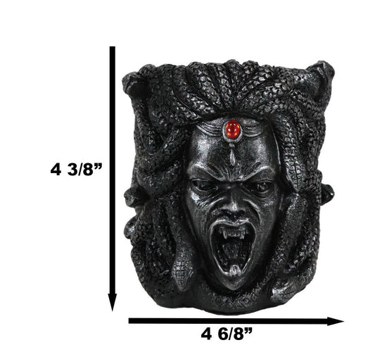 Greek Goddess Severed Medusa Head With Snake Hairs Stationery Brush Pen Holder