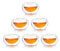 Ebros Gift Heat Thermal Resistant Double Wall Insulated Glass Sake or Tea Cup Set of 6 Cups Glasses Drinks Kitchen Decor (Small 2.5"Diameter 2oz)