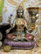 Ebros Hindu Goddess Lakshmi Meditating On Lotus Throne Statue 6.5"Tall Figurine