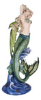 Large Nautical Ocean Dancing Mermaid Statue 26"H Goddess Venus Rising Figurine