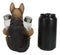 Ebros German Shepherd Police Canine Unit Dog Salt and Pepper Shaker Statue 6"H