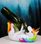 Fantasia Rainbow Unicorn With Golden Horn Wine Holder Figurine Kitchen Statue