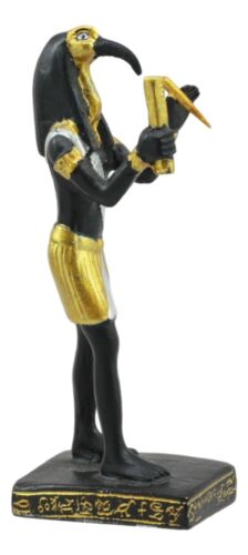 Egyptian God Of Technology Wisdom Thoth Dollhouse Miniature Statue Gods Of Egypt - Ebros Gift