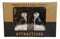 Ceramic 'Not Fat' Black Brown Huskies Dogs Salt And Pepper Shakers Figurine Set