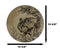 Pack Of 2 Rustic Western Forest Spirit Alpha Gray Wolf Round Dinner Plates 10"D