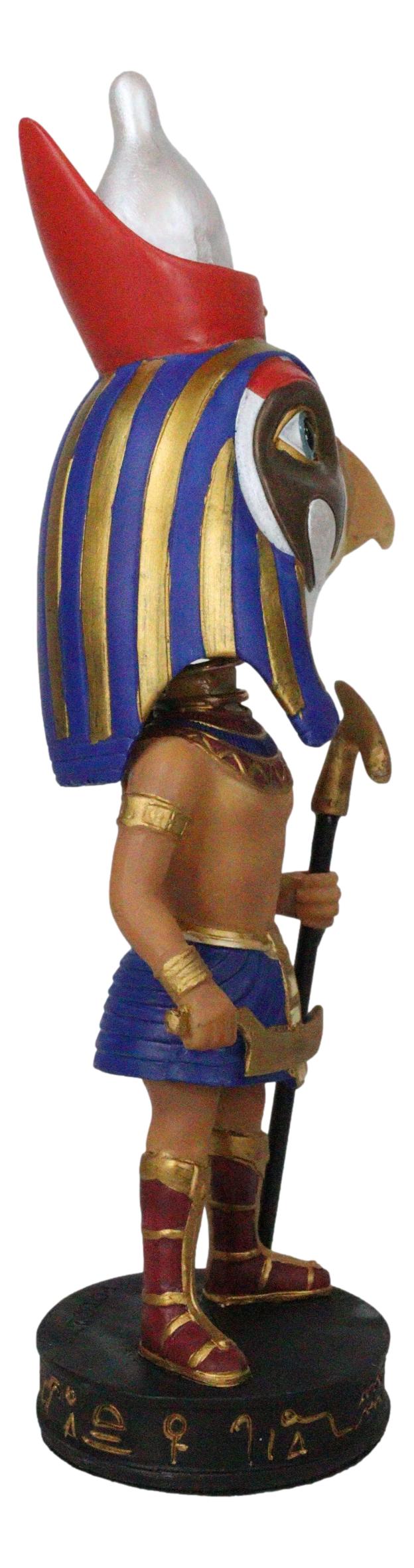 Egyptian Dynasty Pharaoh & Sky Deity Horus Falcon Bobblehead Figurine Egypt Toy
