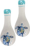 Ebros Blue And White Sea Turtle Ceramic Dinnerware (Kitchen Spoon Rest , 2 PCS)