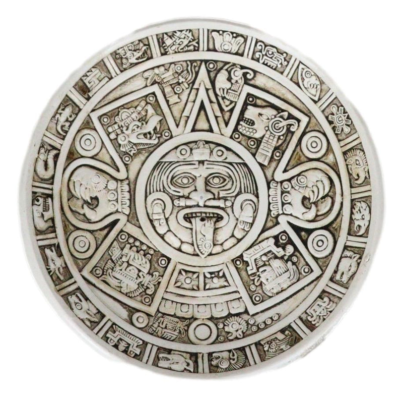 Mexica Aztec Maya Solar Xiuhpohualli And Tonalpohualli Calendar Incense Burner