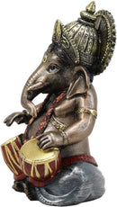 Ebros Celebration of Life Ganesha Playing Dholak Hindu Elephant God Deity Figurine