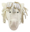 Ebros Fiona Walker England Handmade Organic Baby Animal Head Wall Decor Semi Collection Safari Farmland Whimsical Fantasy Edition Hanging Wall Heads (Semi Silver Horned Unicorn Head)