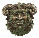 Ebros Horned God Blooming Floral Foliage Celtic Summer Season Greenman Wall Decor