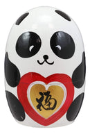 Ebros Giant Panda Bear Wooden Toy Stacking Nesting Dolls 5 Piece Matryoshka