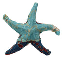 Marine Sea Star Starfish Hand Crafted Paper Mache Colorful Sari Fabric Figurine