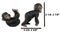 Ebros Whimsical Monkey See Monkey Do Set of 6 Chimpanzee Multi Pose Figurines