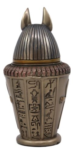 Ebros Egyptian Gods And Deities Duamutef Canopic Jar 5.75"H Four Sons Of Horus