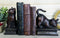 Sitting And Crouching Feline Cat Resin Bookends 7" Tall Abstract Cat Statue Set