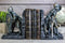 Medieval Dragon Heraldry Knight Bookends Statue 8"Tall Set Suit Of Armor Knights