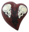 Love Devil Winged Heart Jewelry Box Skull Romance Halloween Handpainted