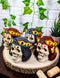 Ebros Set of 4 Casino Royale King Skulls In 4 Suits Spade Heart Club Diamond Figurine