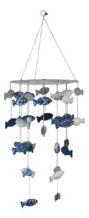 Fiona Walker England Handmade Organic School Of Fishes Nursery Mobile Baby Decor