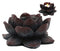 Ebros Lotus Meditation Flower Tea Light Candle Holder 4.5"W (Bronze Patina)