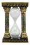 Egyptian Gods Eye Of Horus And Ankh Hieroglyphic Column Sand Timer Statue Decor