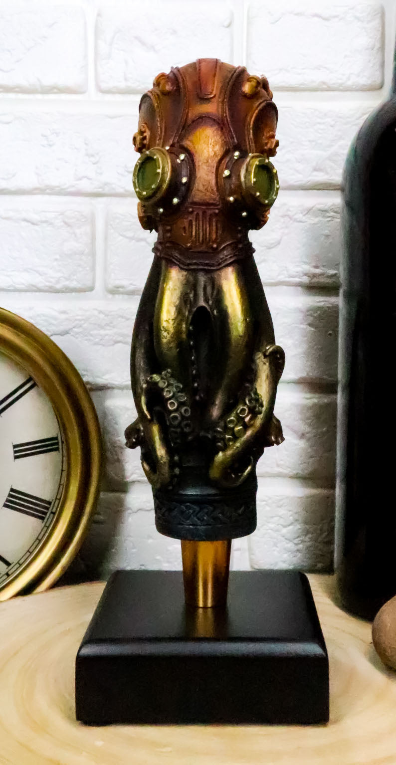 Ebros Steampunk Octopus Marine Marauder Novelty Beer Tap Handle Figurine With Base