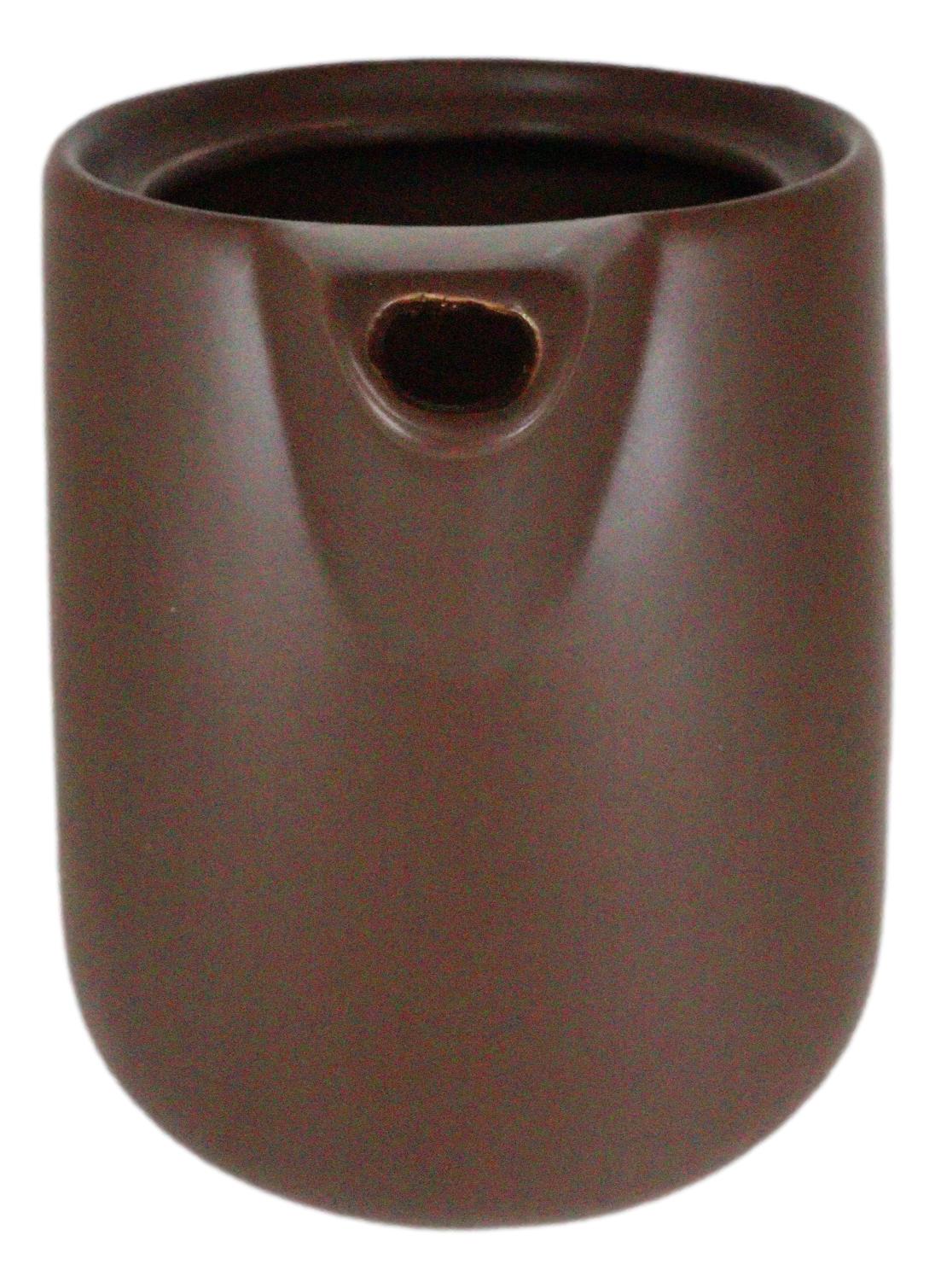 Brown Porcelain Coffee Maker Carafe Pot With Pour Over Dripper Filter Cup Set