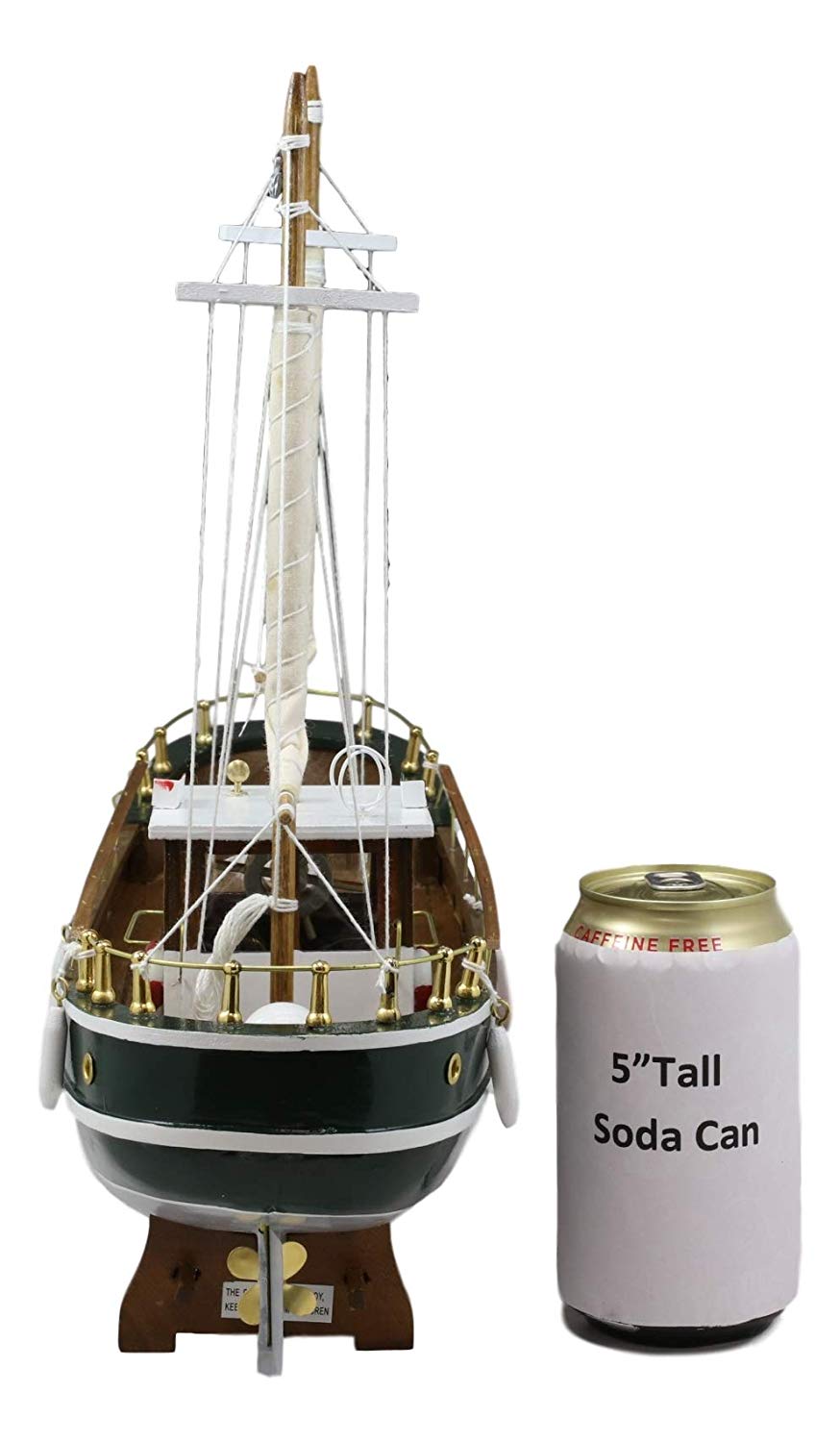 Ebros 13.5"H Yate Del Cantabrico Cantabrian Yacht Boat Model with Base Stand - Ebros Gift