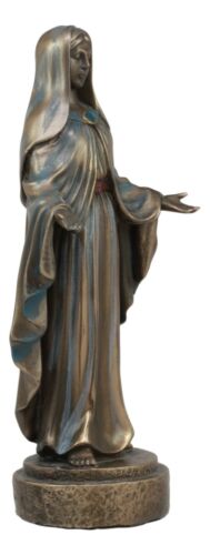 Lady Madonna Virgin Mary With Welcoming Arms Statue 7"Tall Mother of Jesus - Ebros Gift