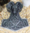 Viking Ram Skull Thor Hammer Mjolnir With Runes Knotwork Decorative Jewelry Box