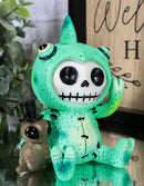 Furrybones Camo The Chameleon With Cricket Figurine 3"H Skeleton Furry Bones