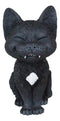 Ebros Sinister TeeHee Pets Grinning Black Cat Figurine 4"Tall Wild Kitten Statue